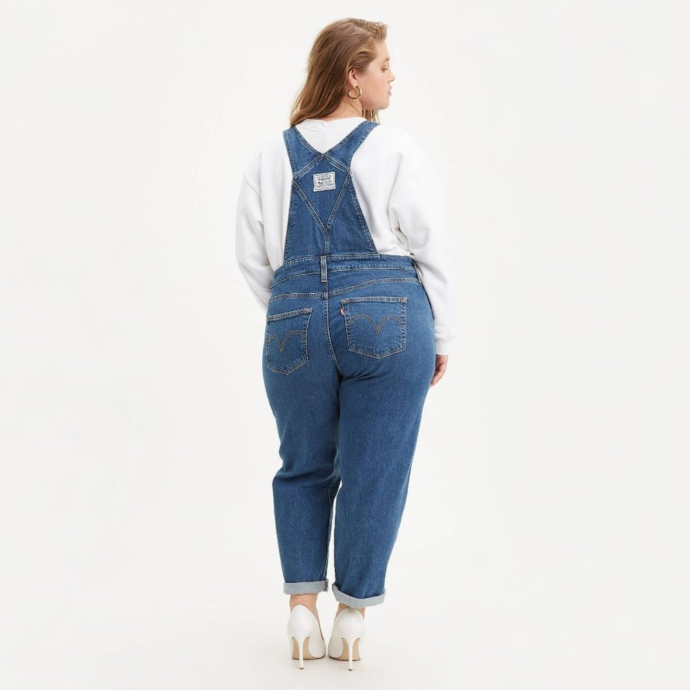 Women's Levi's Plus Size Denim Overalls - Size 18W - Picture 14 of 16